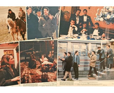 Lobby Card collection 6 vintage 10x8 inch colour cards from the film "Diner" starring Steve Guttenberg, Daniel Stern, Mickey 