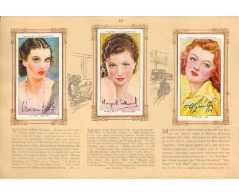 An Album of Film Stars: third series. Published by John Player & Sons 1939. Small paperback booklet. 7 1/4" x 5". First editi