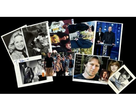 Entertainment collection, Vintage signed and unsigned postcards includes Samuel Le Bihan, Tyler Bates and more. May yield goo