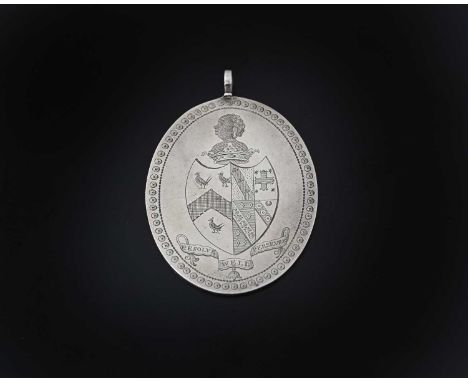 A George III silver jewel for the Tewkesbury Lodge of Oddfellows, Number 5, 'Holland Griffith No. 32', London 1792, by Peter 