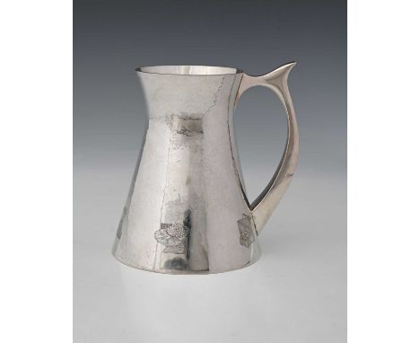 A modern silver mug, Birmingham 1997, the maker 'ANG', engraved near the base with, a tractor, a lawnmower, a country house, 