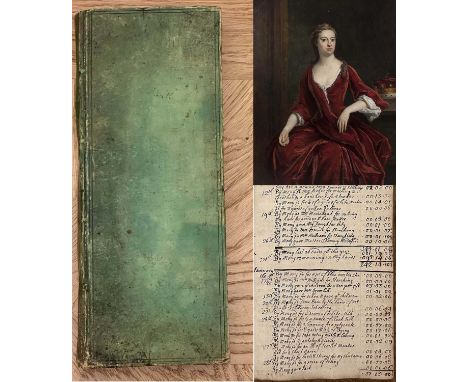 Lady King's Ledger, an eighteenth-century green leather-bound account book of Lady King, including an entry of December 22nd 