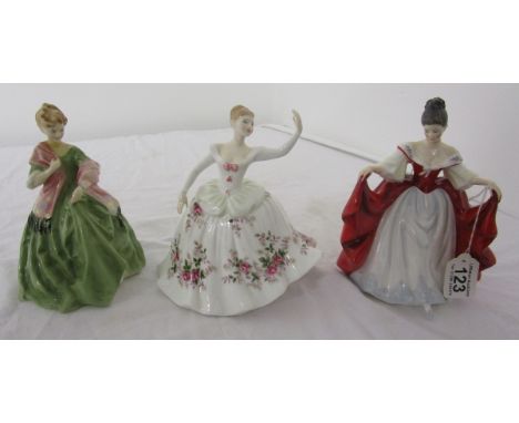 3 figurines to include Royal Doulton &amp; Royal Worcester - HN3629, HN2702 &amp; HN2265