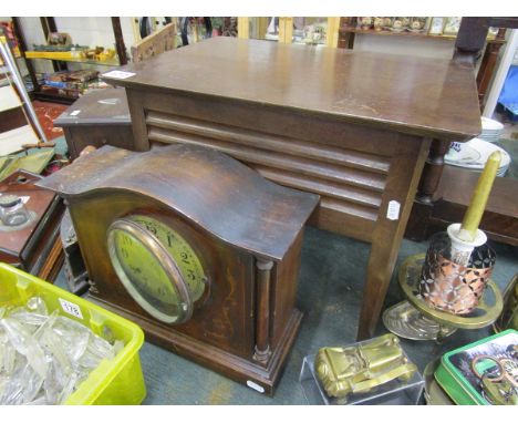Sewing box &amp; mantle clock