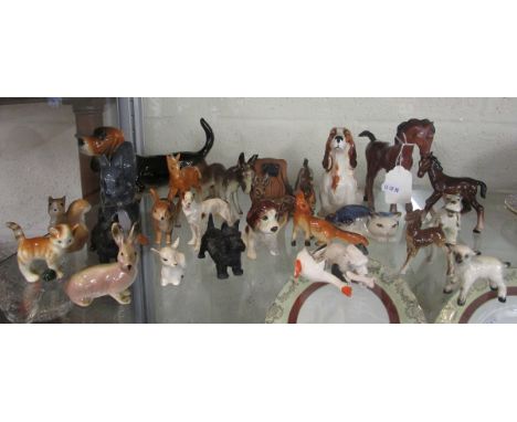 Collection of ceramic animals etc