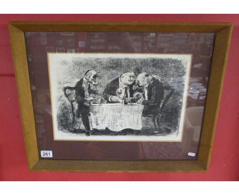 L/E signed print 'The Drinkers' by Edward Ardizzone - 21 of 30