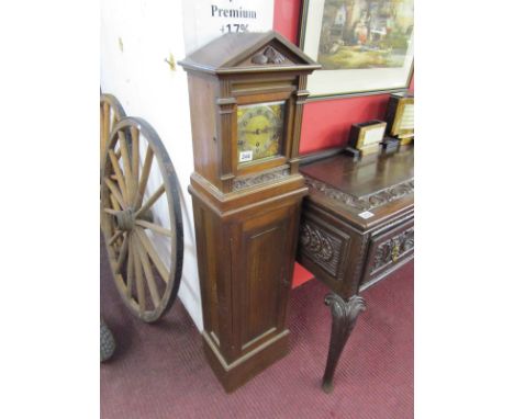 Mahogany bracket clock on stand