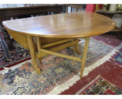 Ercol oval gateleg table - Blonde elm