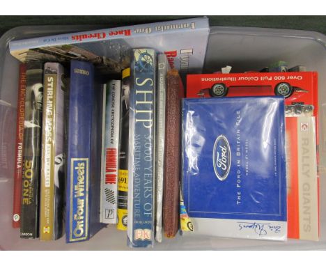 Collection of automobile books