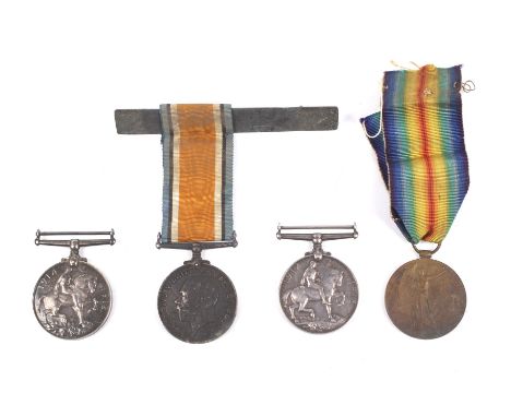 Four WWI medals. British War Medal (marked 11639 AWOCL 2 J DANIELS R. FUS), Victory Medal (marked 11639 AWOCL 2 J DANIELS R. 