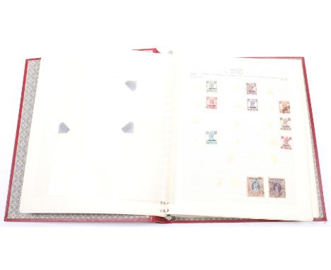 A ring binder of Pakistan early stamp overprints. Dated to about 1963 with multiple other copies, mini sheet and selection of