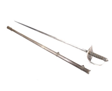 An 1897 Army Navy Stores Co-operative Society infantry officer's sword. The blade engraved. With scabbard. Total L102cm 