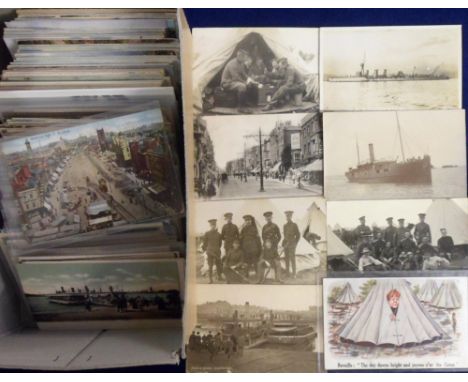 Postcards, a good mixture of approx. 370 UK topographical and subject cards inc. Hook Norton flower show (RP), Adderbury (RP)