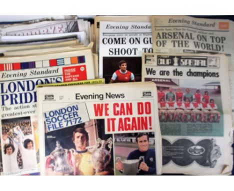 Football, Arsenal FC, a large collection of special supplement Newspapers, Magazines, extracts etc, mostly 1970's onwards inc