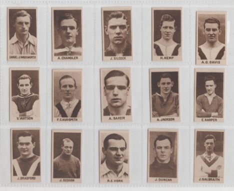Trade cards, Roche, Famous Footballers, 'K' size, (set, 50 cards vg)