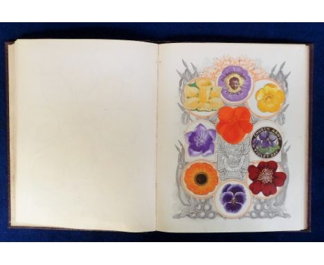 Victorian and early 20th C Crests, Monograms and Charity Flags all mounted in a contemporary album. Crests include Osborne Ho