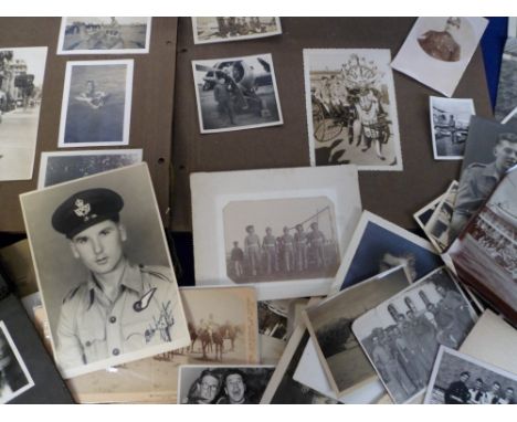 Military Photographs, a collection of albums and loose photographs relating to the RAF, Army and Navy from the Boer War to WW