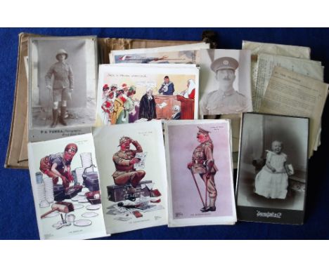 Ephemera, Military, Gale &amp; Polden, an archive of documents belonging to Lance Corporal G Richardson a printer with Gale &