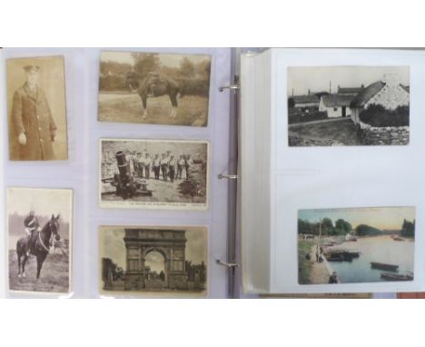 Postcards, a mixed subject and topographical selection of approx. 500 cards in 2 modern albums inc. street scenes, villages, 