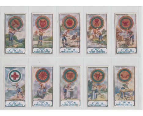 Cigarette cards, CWS, Boy Scout Series (set, 25 cards) (one with light tape mark to edge of reverse, rest gd/vg)   
