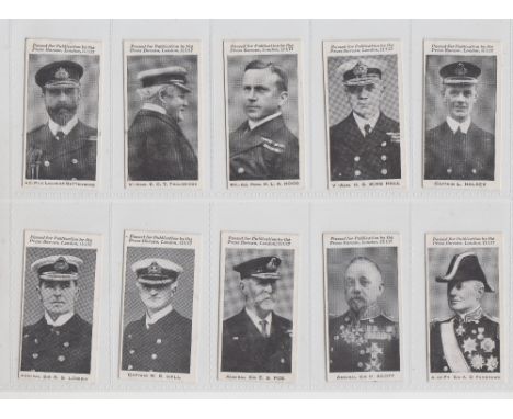 Cigarette cards, military and naval, 5 sets, BAT Naval Portraits (50 cards, mostly gd), Teofani Past and Present 'A' The Army