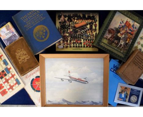 Military and Other Ephemera, books inc. 'The Wonder Book Of Empire' circa 1916, 'His Majesty's Regiments of the British Army'