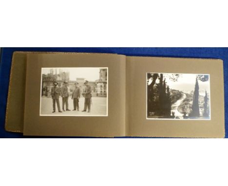 Ephemera, a photograph album, circa 1920, with approx. 40 pages of large format b/w images laid down 1 per page showing Lisbo