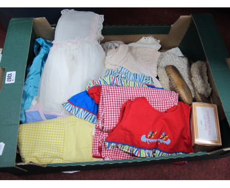 Small Child;s Mid XX Century Vintage Clothing, including kimono style dressing gown, beach clothes, moccasins and two evening