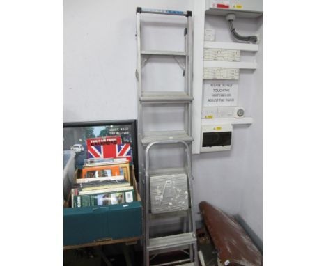 Two Pairs of Aluminium Step Ladders.