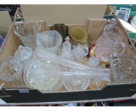 Table Lamp, glassware, ceramics, etc:- Two Boxes 