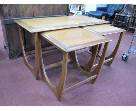 G-Plan Vintage Nest of Tables, with rectangular table and two smaller tables.