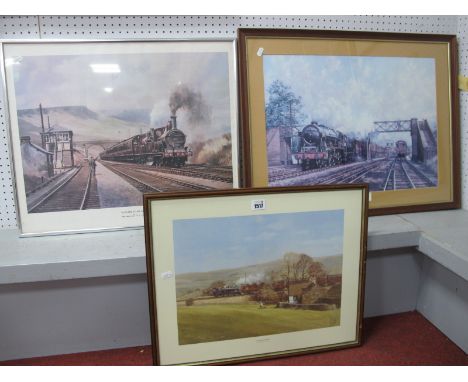 Peter Owen Jones, 'Scots Guardsman' colour print 40 x 55cm, "Autumn At Ais Gill" and "Country Work" examples (3).