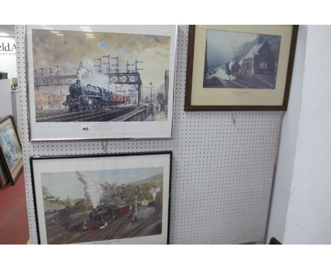Richard Piccaver, 'Millers Dale, Change Buxton' limited edition colour print of 300, signed, 33.5 x 53cm. Colin Wright 'Capro