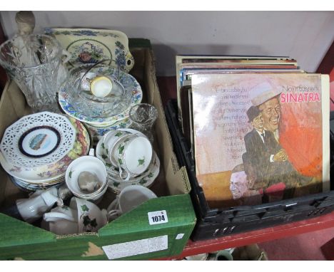 Mason's 'Strathmore', Colclough 'Ivy' table pottery, collectors plates, figurines (damages), glassware, easy listening record