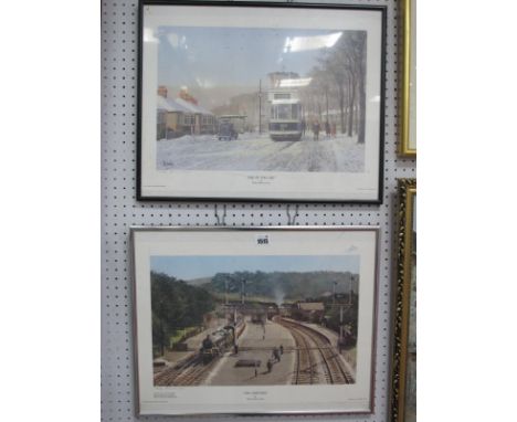 Peter Owen Jones, "The Junction", limited edition colour print of 500, 28 x 43cm, and "End of The Line", limited edition of 8