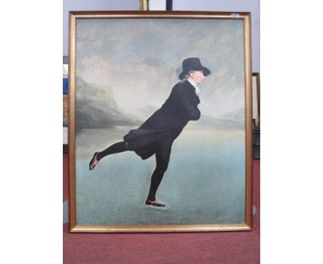 Reverend Robert Walker Skating on Duddingston Lock, colour print, 76.2 x 63.5cm.