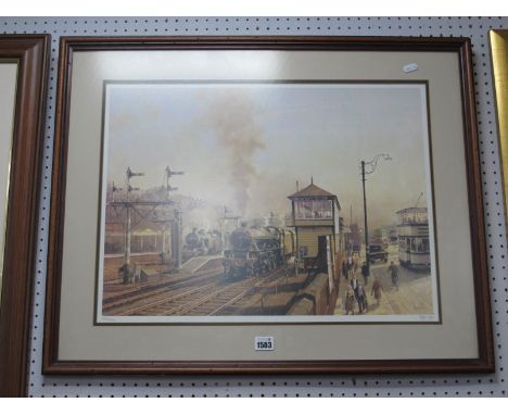 Peter Owen Jones, "Sheffield North Junction", limited edition colour print of 500, signed P.O. Jones, 40.5 x 55.5cm.