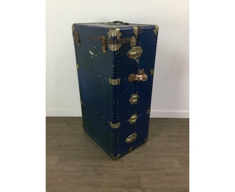 VINTAGE CABIN TRUNK,the interior fitted with drawers, 102cm x 55cm x 41cm