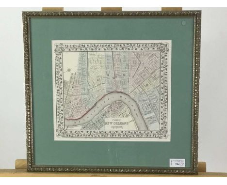 STREET MAP OF NEW ORLEANS,along with a Harpers map of Mississippi and a Sir William Russell Flint Print (3)