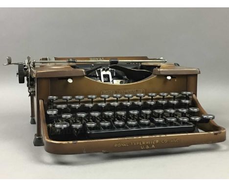 ROYAL TYPEWRITER CO., INC. U.S.A.,28cm long, housed in a Taylors Typewriters Ltd of London case