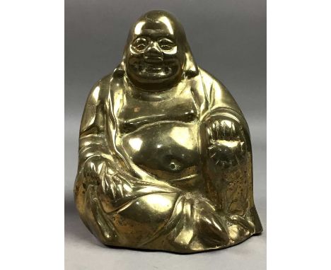 FIVE CHINESE BUDDHA FIGURES,along with three sets of balls and a group of trinket boxes