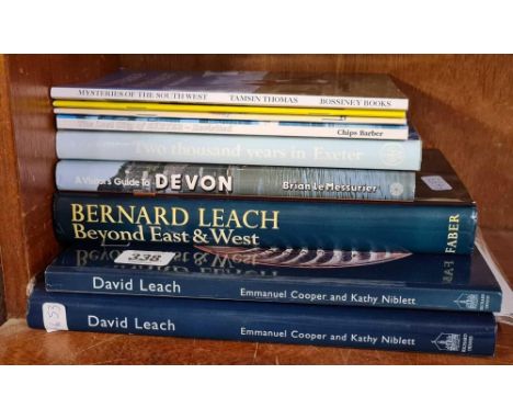 SMALL QTY OF BOOKS, LOCAL INTERESTS &amp; DAVID &amp; BERNARD LEACH