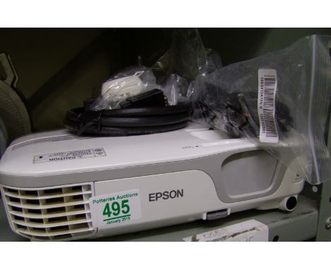 Epson 3LCD projector and cables 