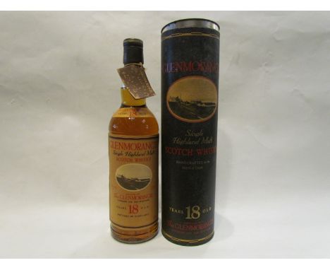 Glenmorangie 18 years old single Highland malt scotch whisky, 70cl in tube