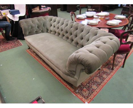 A Victorian Chesterfield sofa 