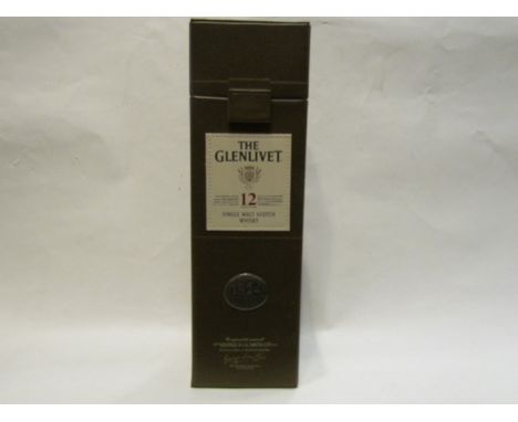 Glenlivet 12 years old single malt Scotch whisky, one bottle, boxed 