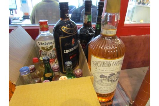 A Quantity Of Spirits Including Southern Comfort Captain Morgan