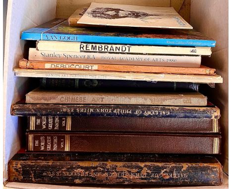 BOOKS, ART. A miscellany to include two vintage catalogues for 'The John Julius Angerstein Collection' and 'The Pictures at L