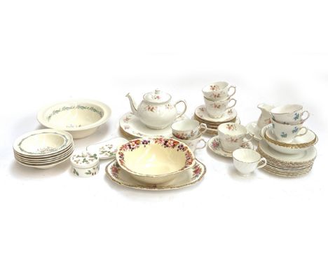 A mixed lot of ceramics to include; Duchess Glen part tea service together with Royal Doulton Fairfield bowls, etc