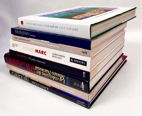 BOOKS, MODERN ART. A selection in FINE condition generally. PICASSO, Franz MARC,, MODIGLIANI, KANDINSKY, ALBERS, MOHOLY-NAGY,